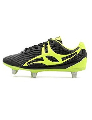 Gilbert Sidestep V1 LO6S Junior Rugby Boots - Blk/Yel